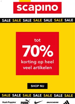 Voorbeeld van Sale 70% week van winkel Scapino geldig vanaf 19-01-2026
