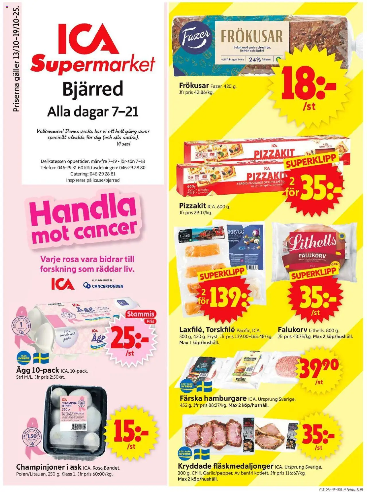 Bjärred är giltig 13/10 2025 > Veckans Erbjudanden gäller från 13/10/2025 till 19/10/2025 sidnummer 1