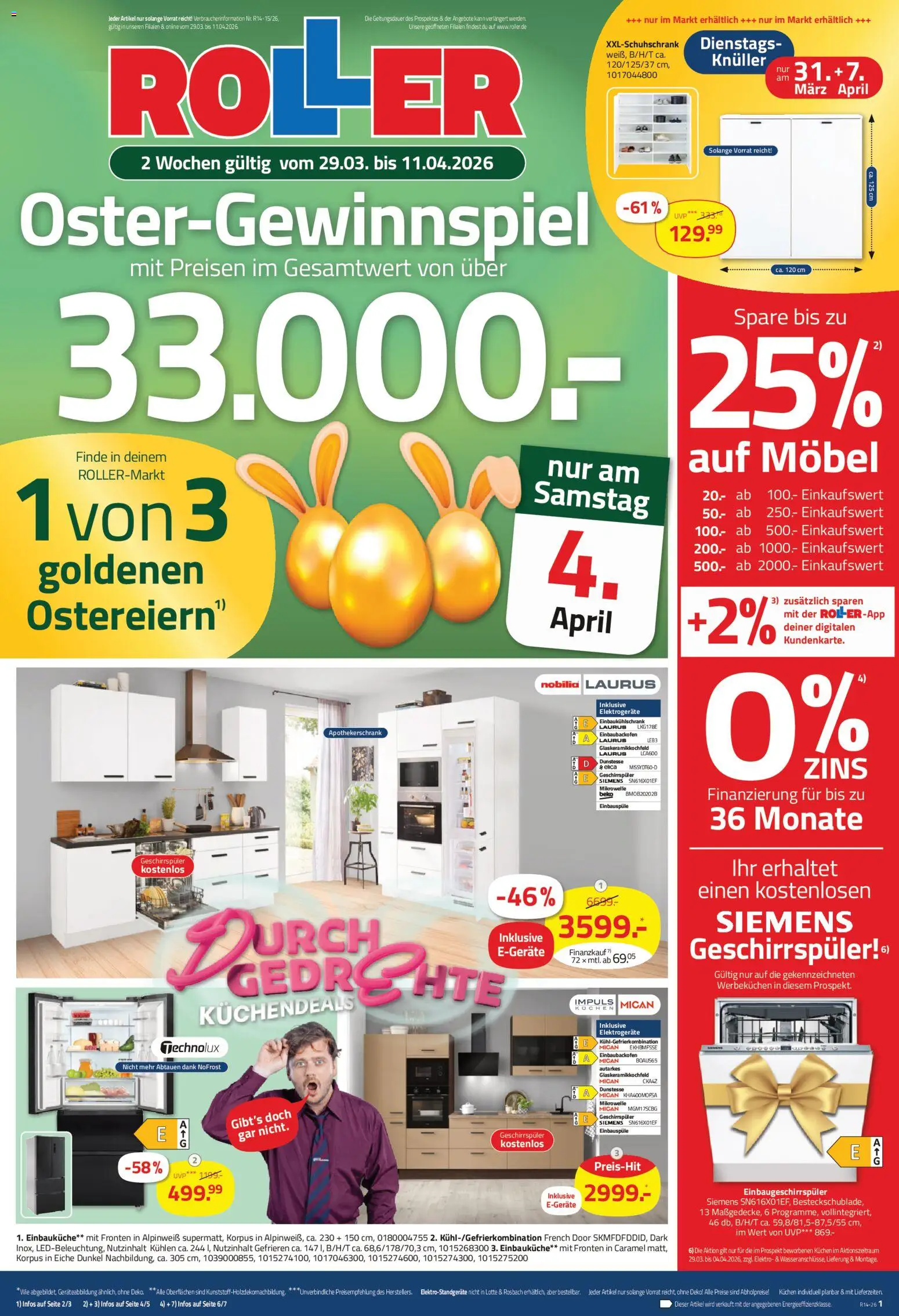 Vorschau von dem Prospekt des Geschäftes Roller, gültig ab dem 29.03.2026