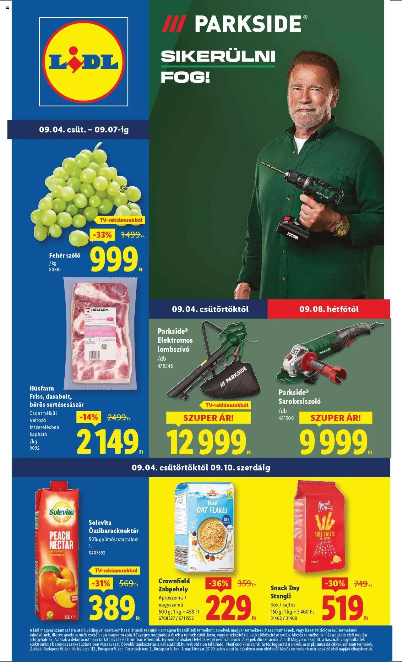 Lidl aktuális szórólap, érvényes 2025.09.04.-től - 1 oldal