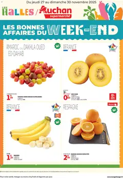 Voorbeeld van Les bons plans du week-end dans votre super ! van winkel Auchan geldig vanaf 27/11/2025