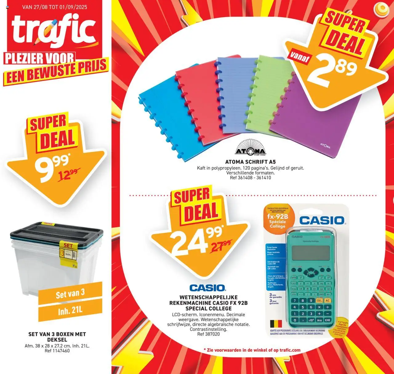 Trafic shop Folder geldig vanaf 27/08/2025 - Paginanummer 1