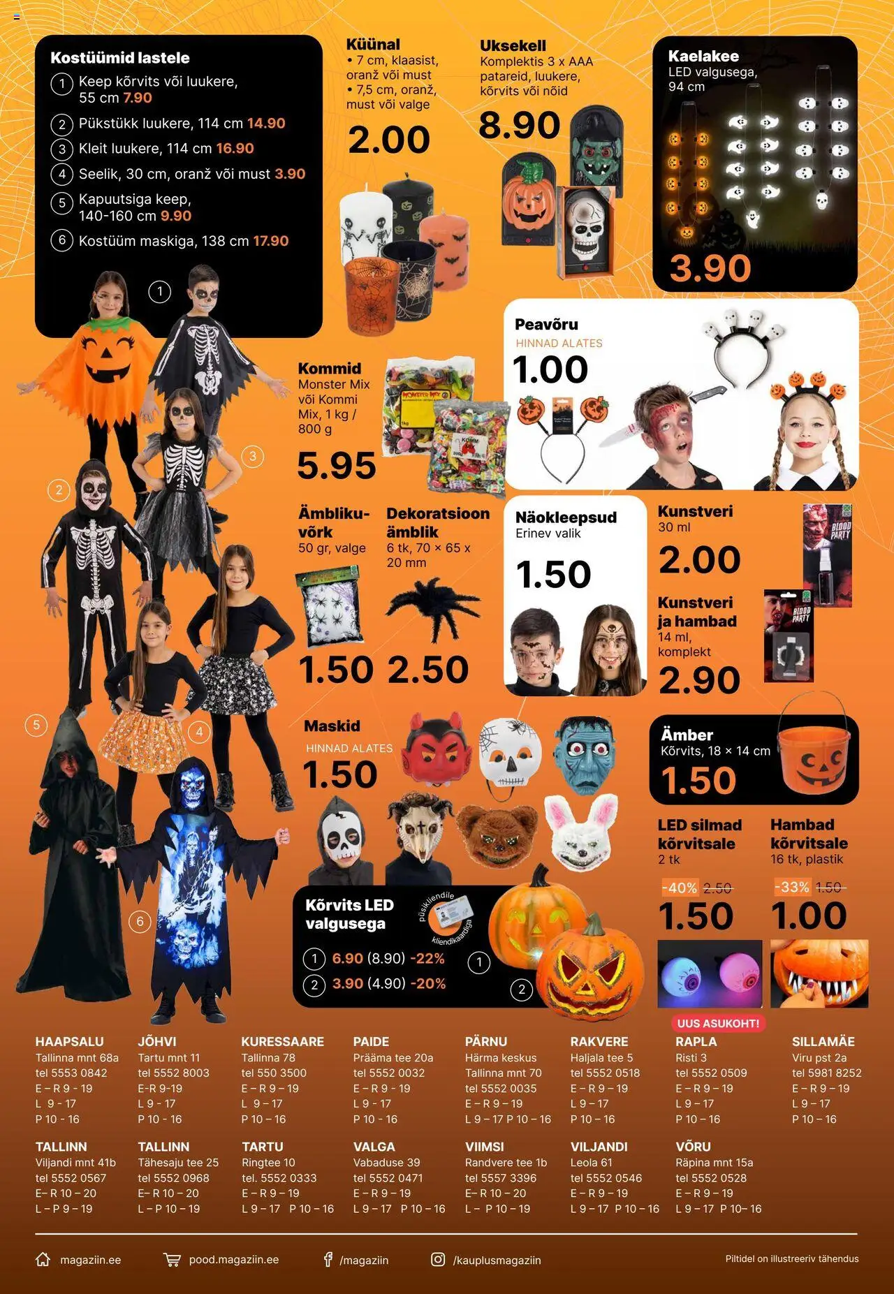 Magaziin kliendilehe eelvaade alates 2025.10.02