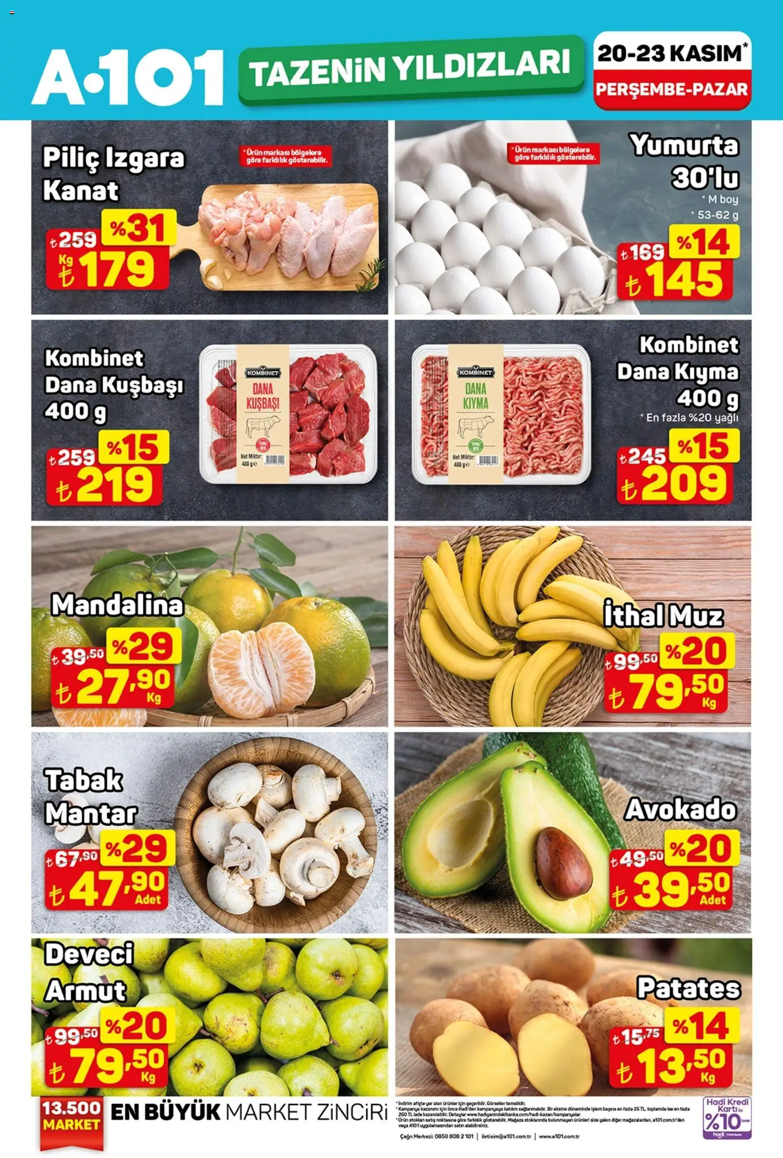 A101 Tazenin Yıldızları 20.11.2025 - Broşürünün önizlemesi