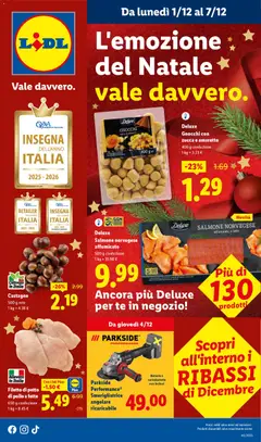 Anteprima dell'opuscolo Attuale volantino dal negozio Lidl valido da 01/12/2025