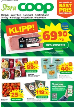 Förhandsgranska reklamblad Aktuella reklamblad Stora Coop från butik Stora Coop gäller från 04/08/2025