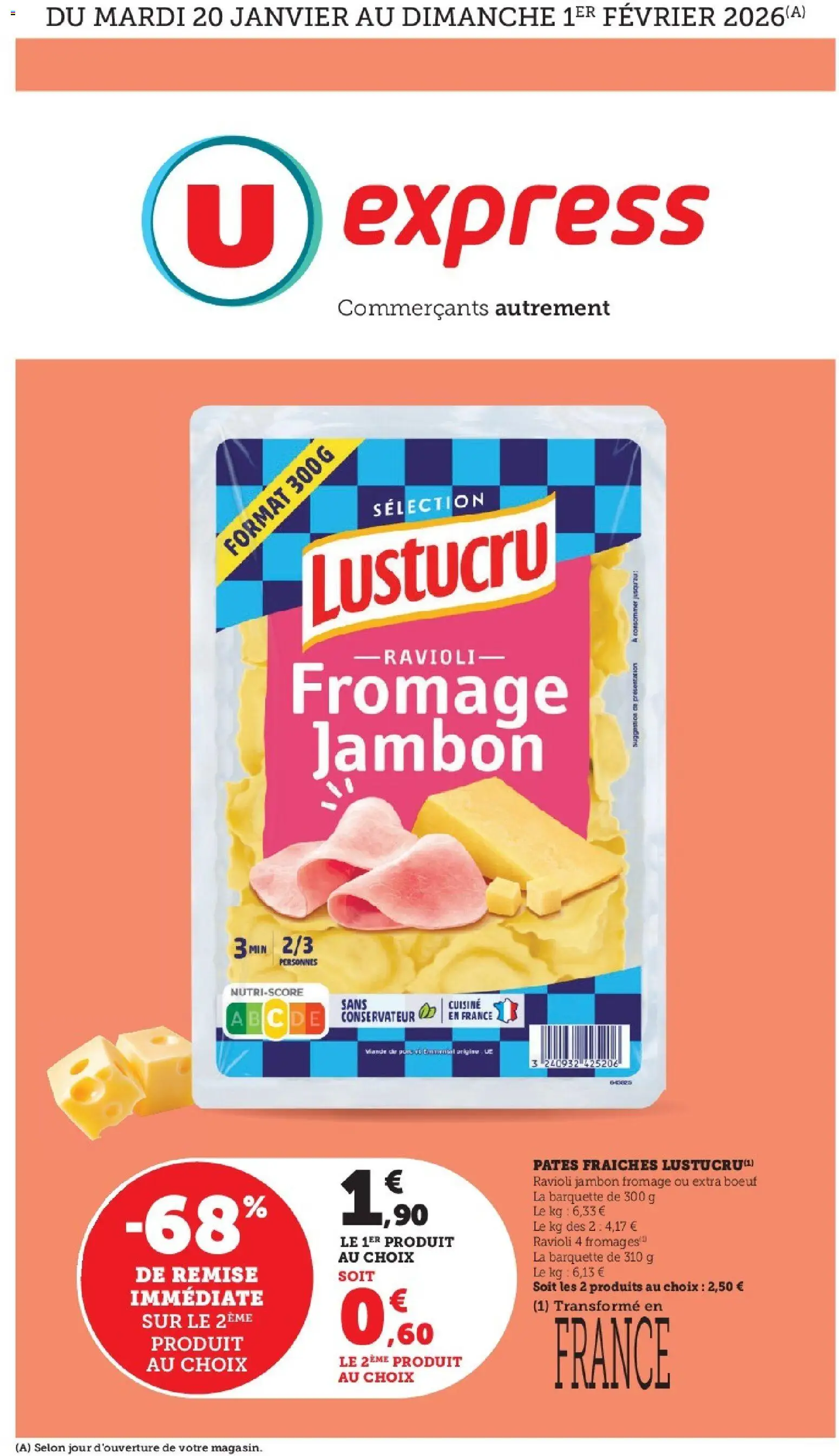 Prévisualisation de Catalogue du magasin U Express formulaire valide 20/01/2026