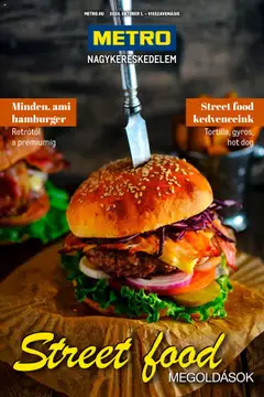 Metro - Street food megoldások megtekintése, amely érvényes 2024.10.01.-től