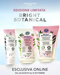 Anteprima dell'opuscolo Volantino Bright Botanical dal negozio Yves Rocher valido da 28/08/2025