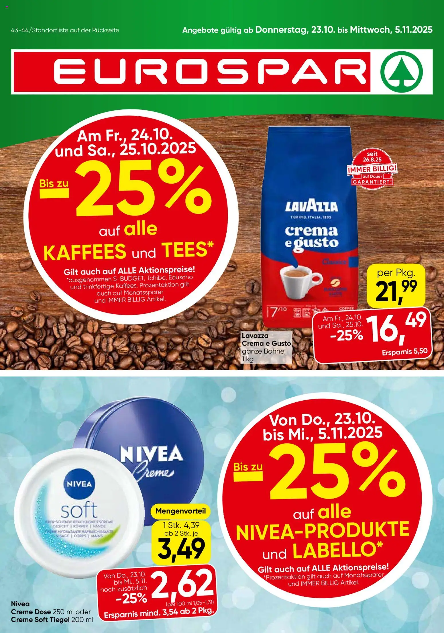  Eurospar Vorarlberg ab (23.10.2025 - 05.11.2025) - Seite 1