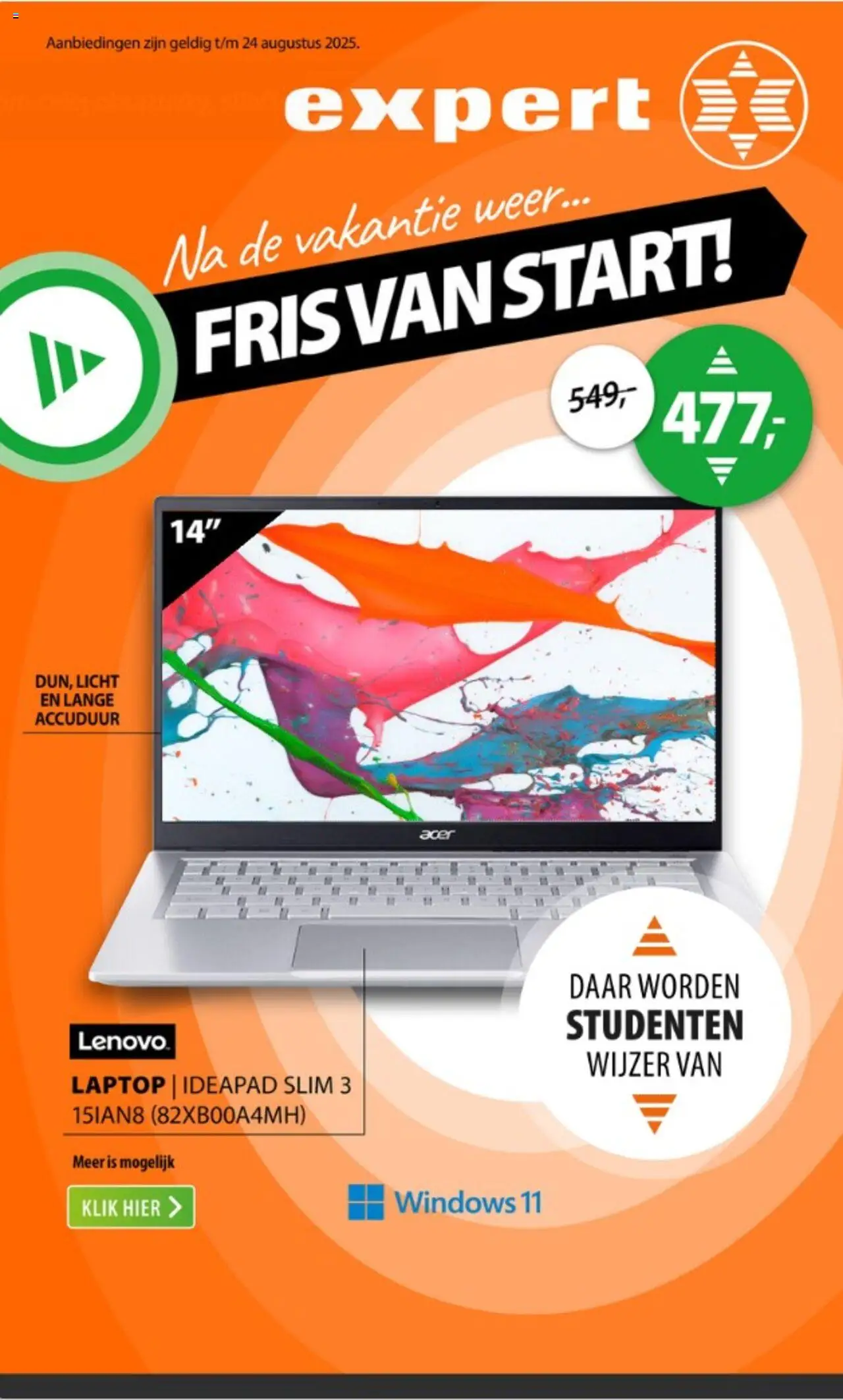 Expert shop Folder geldig vanaf 18-08-2025 - Paginanummer 1
