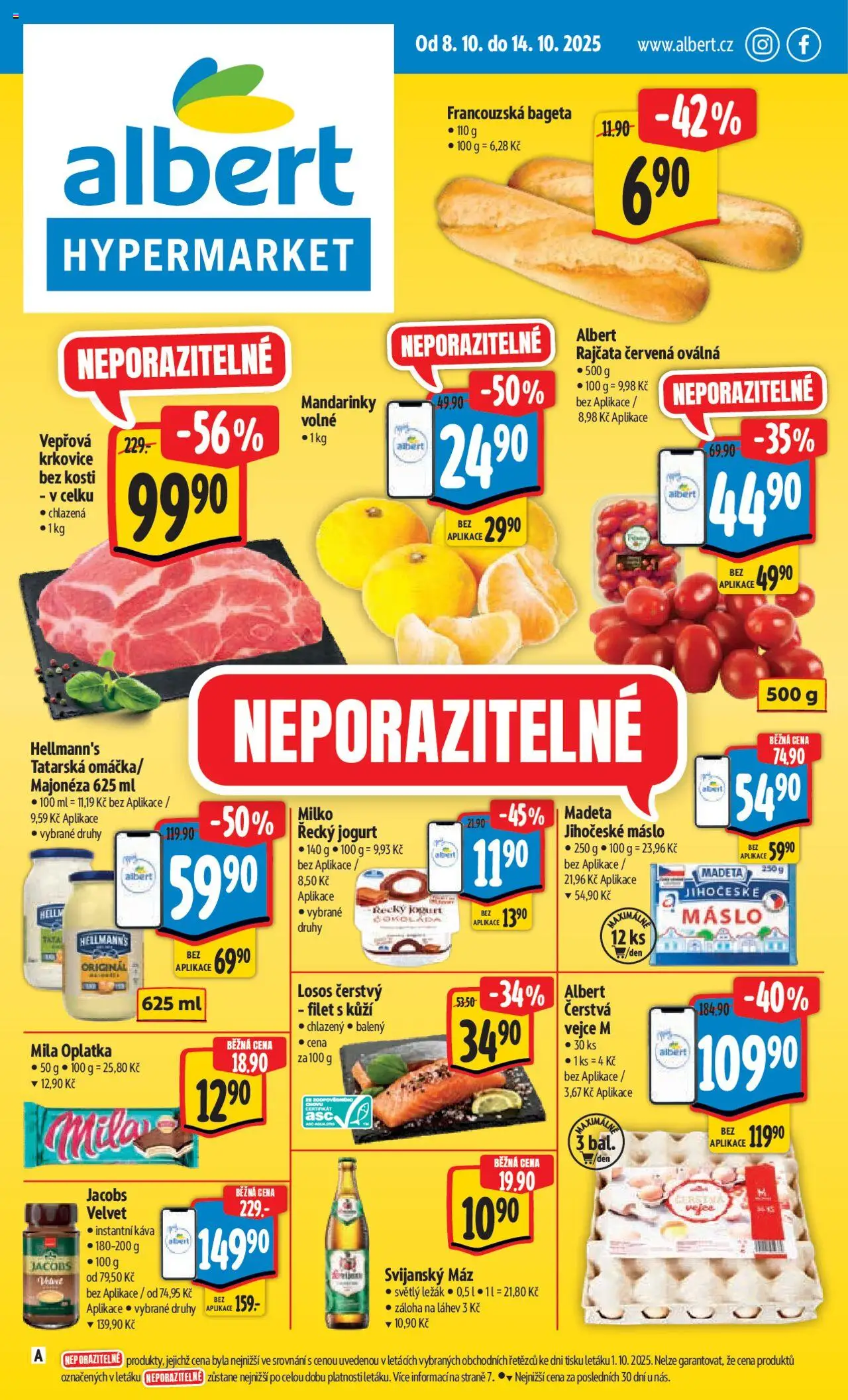  ALBERT leták od 08.10.2025 - Akční leták "Hypermarket"