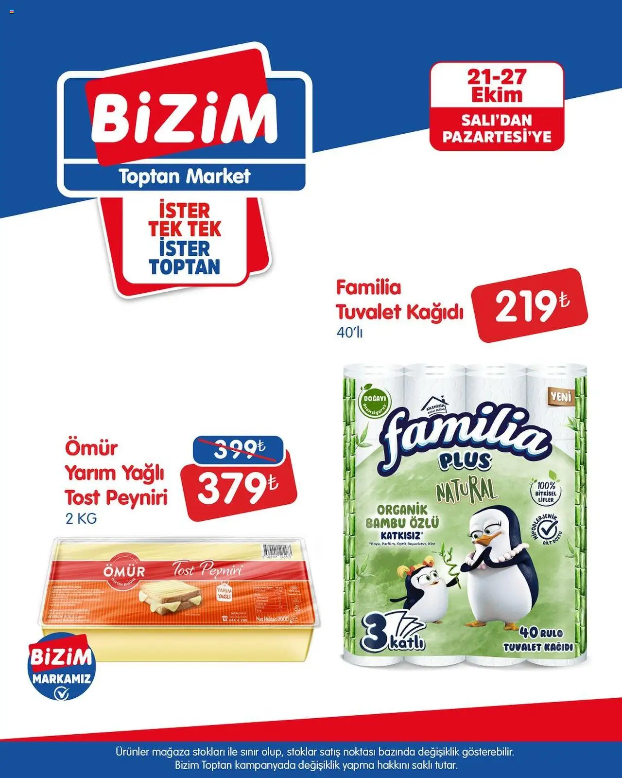 Bizim Toptan İndirim (21 - 27 Ekim 2025) - Sayfa numarası 1