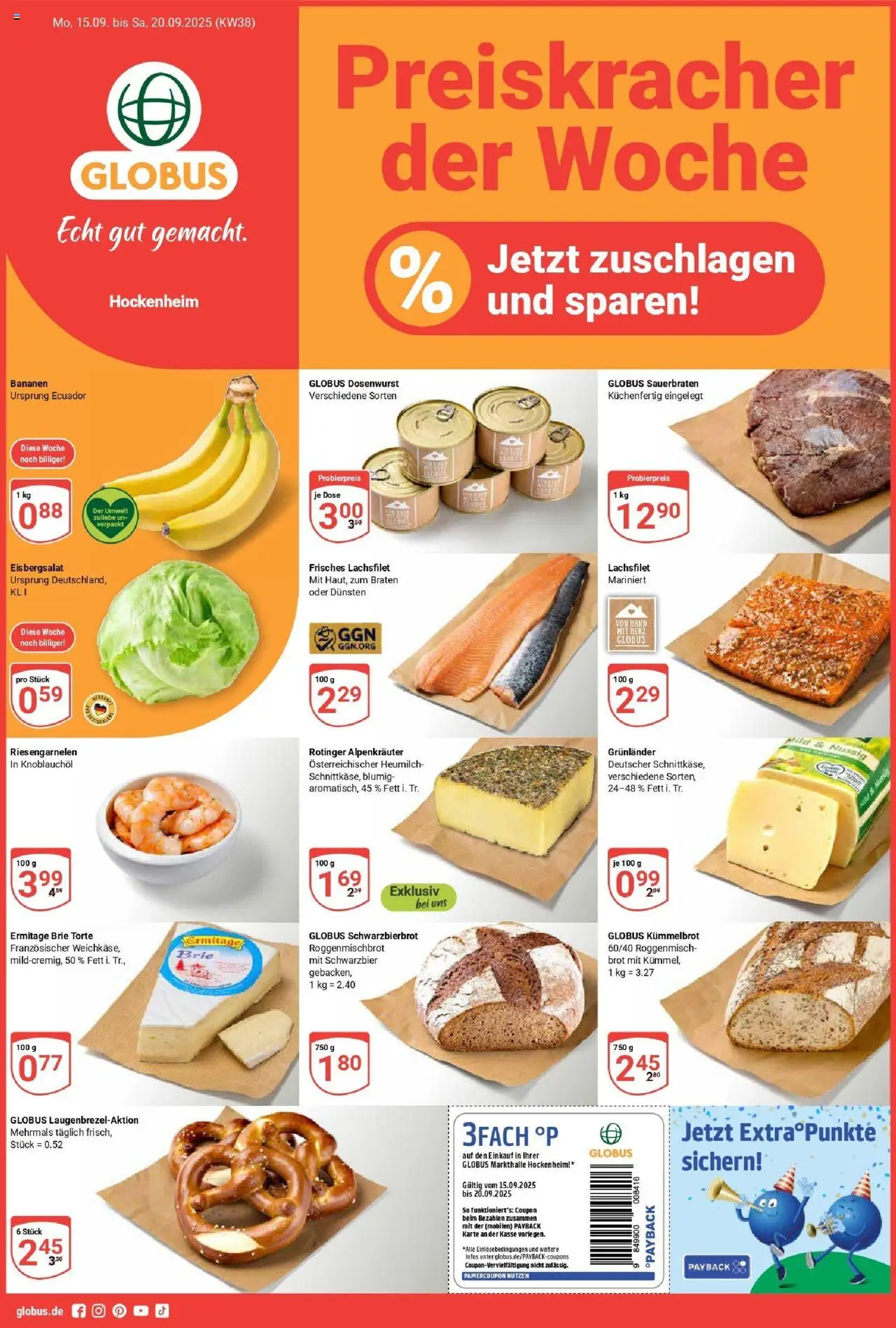 Globus Prospekt ab Montag 14.09.2025 > Prospekt Hockenheim	