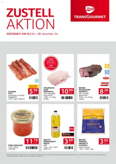 Vorschau der Angebote: Transgourmet Zustellaktion gültig ab 03.11.2025