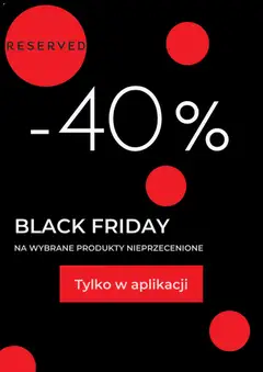 Pogląd gazetki "Black Friday" ze sklepu Reserved ważnej od 26.11.2025