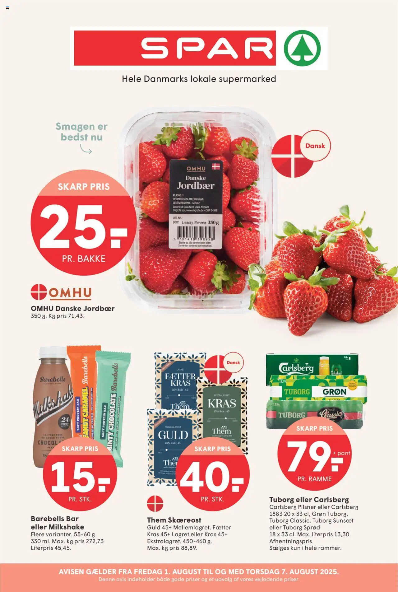Spar tilbudsavis gyldig fra 01/08/2025 - side 1