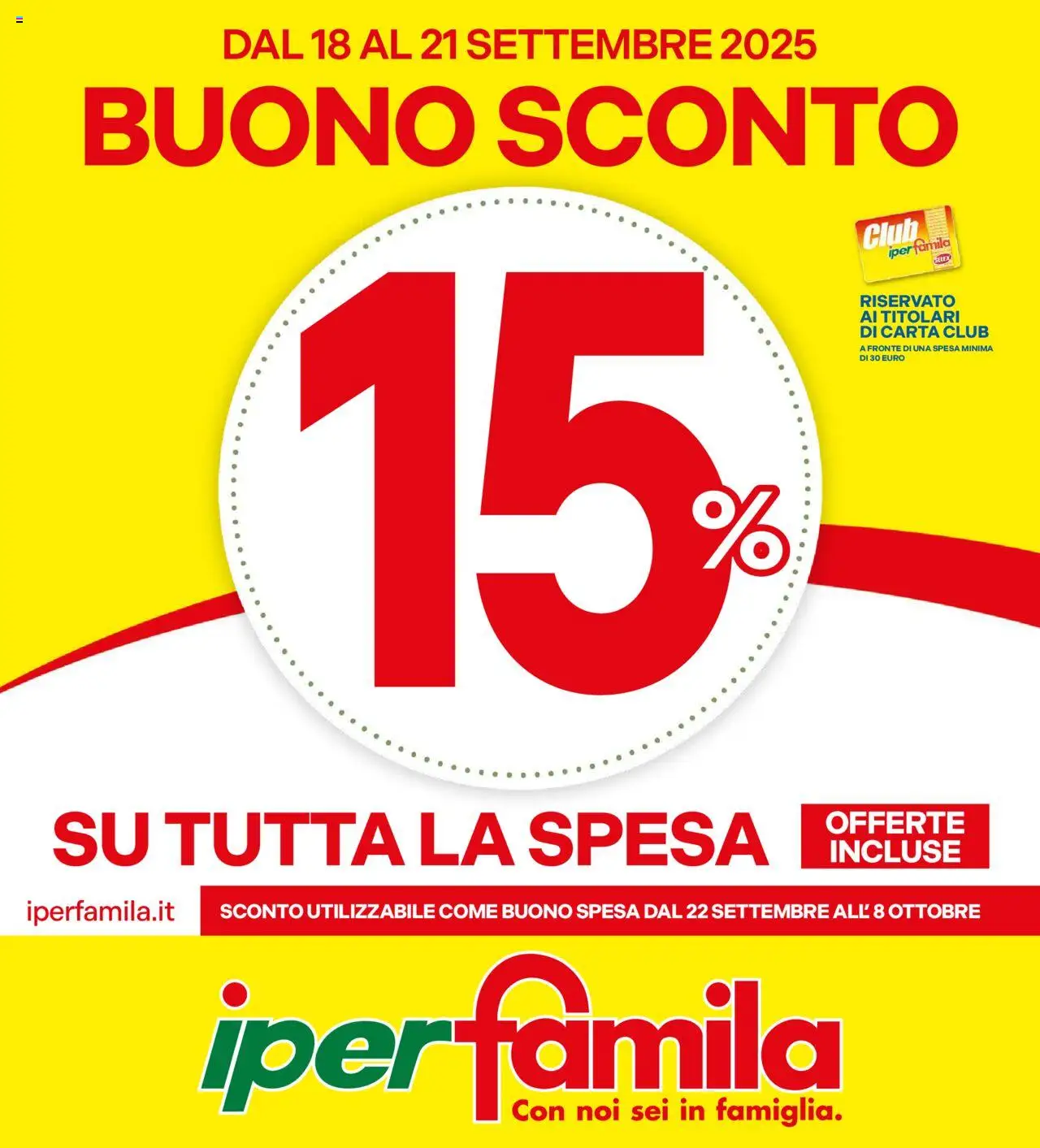 Volantino Famila valido da 18/09/2025 numero di pagina 1