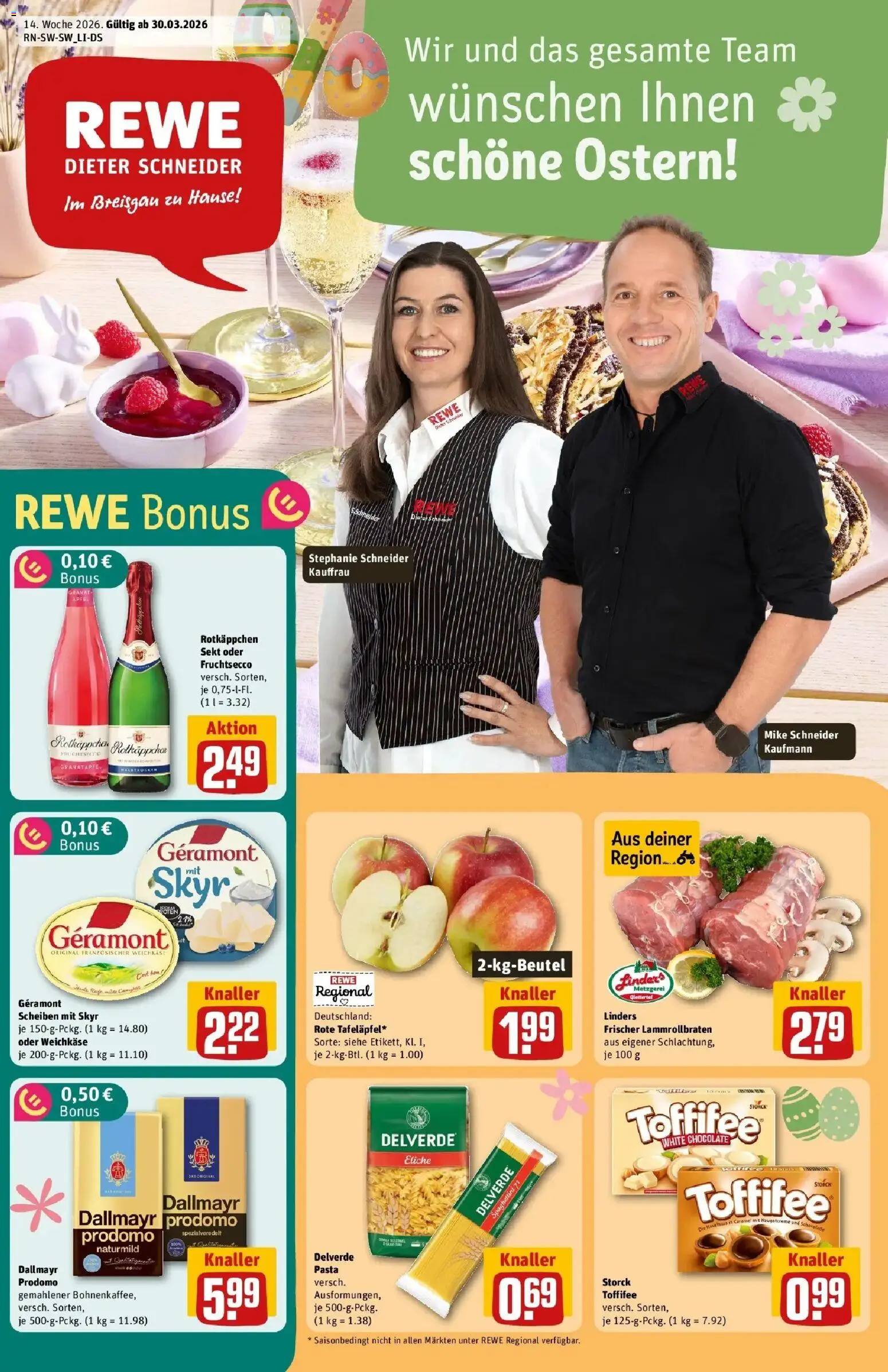 Vorschau von dem Prospekt des Geschäftes Rewe, gültig ab dem 30.03.2026