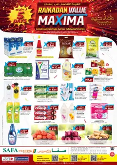 Preview of the catalogue RAMADAN VALUE MAXIMA 18TH FEBRUARY 2026 Safa Express Khalifa City, Park & Al Reem Edition - K.M. TR of store KM Trading valid from 18 Feb, 2026