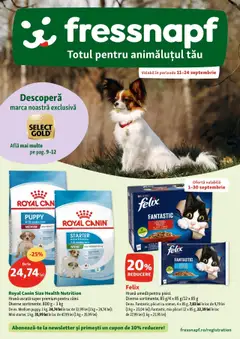 Previzualizarea de cataloage: Fressnapf Catalog nou valabil de la 11.09.2025