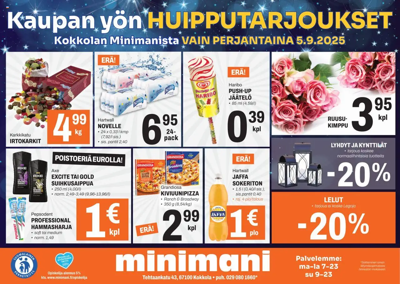 Minimani-kaupan Tarjoukset - Kokkola voimassa 05/09/2025 - Sivulla 1