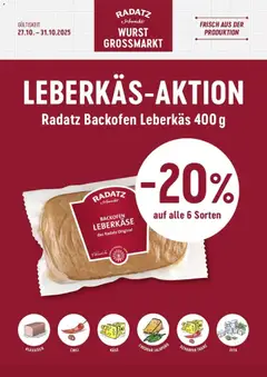 Vorschau der Angebote: Radatz Leberkäs - Aktion gültig ab 27.10.2025