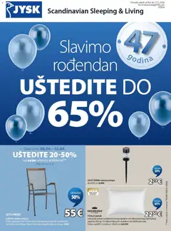 Pregled letka JYSK Katalog trgovine JYSK vrijedi od 08.04.2026