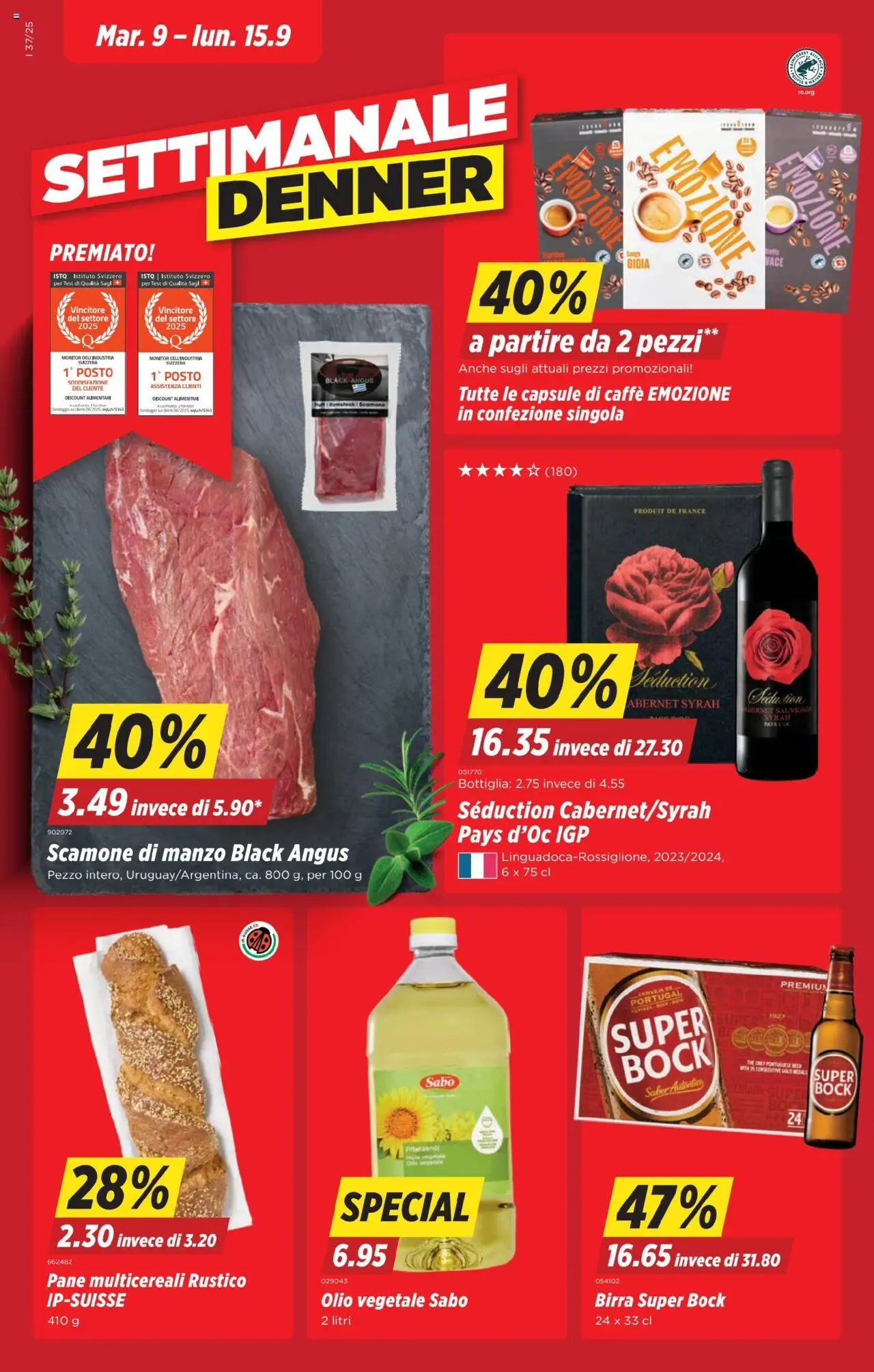 Denner Aktionen IT ab 09.09.2025 - Seitennummer 1