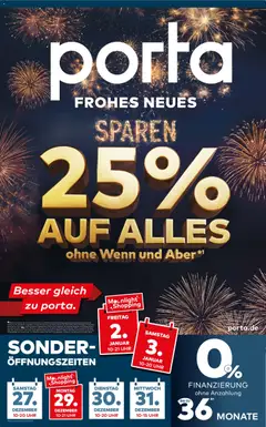 Vorschau von dem Prospekt des Geschäftes Porta!, gültig ab dem 26.12.2025