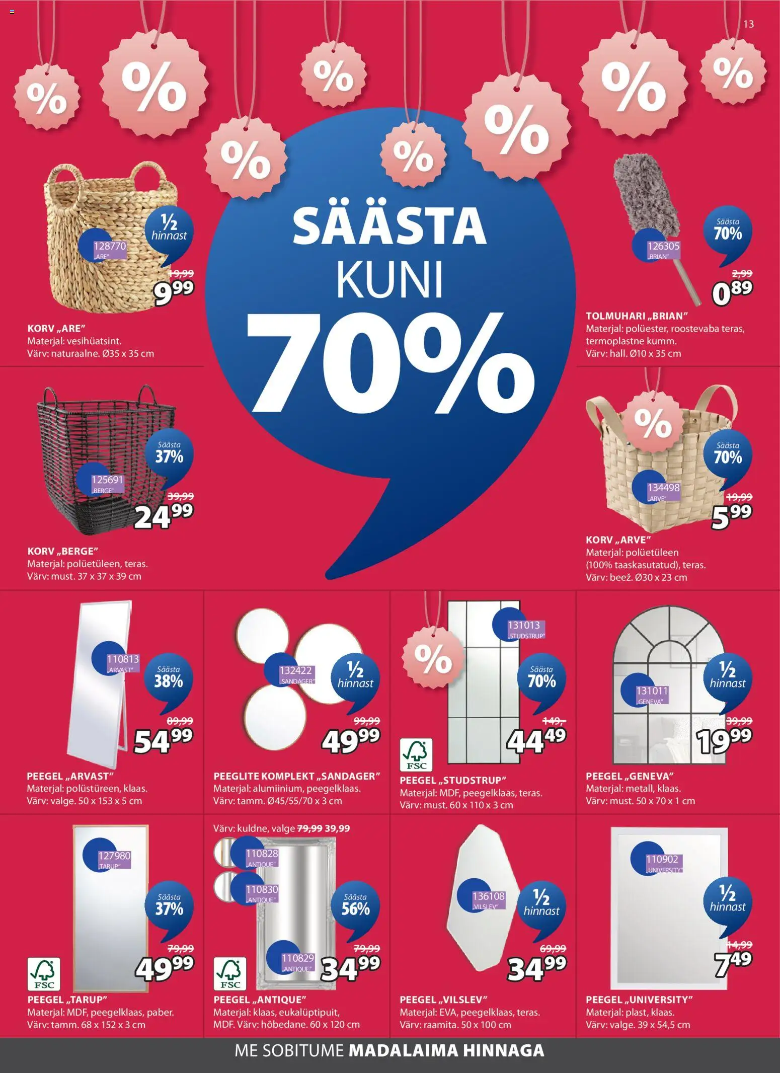 JYSK kliendilehe eelvaade alates 2026.01.06