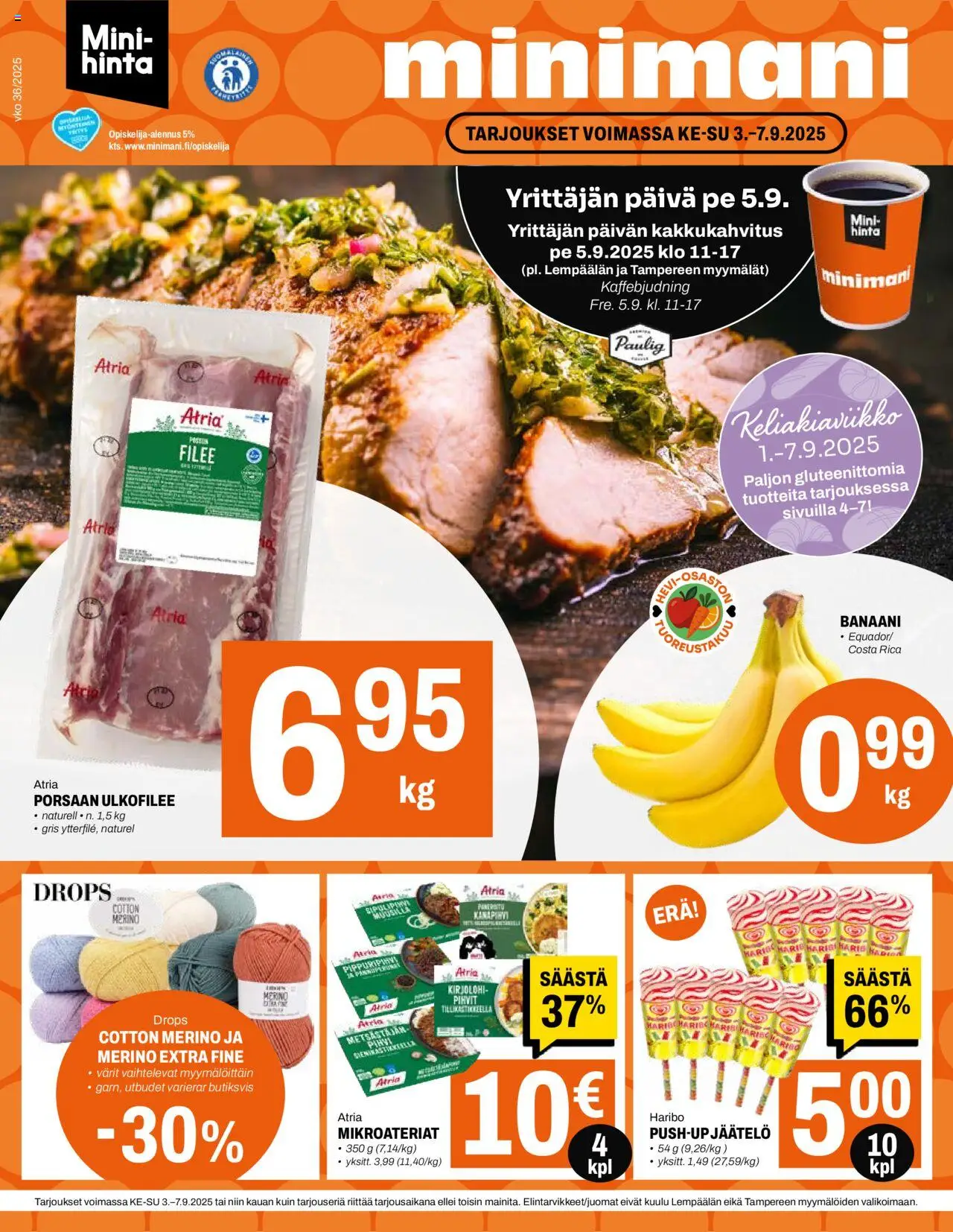Minimani-kaupan Tarjoukset voimassa 03/09/2025 - Sivulla 1