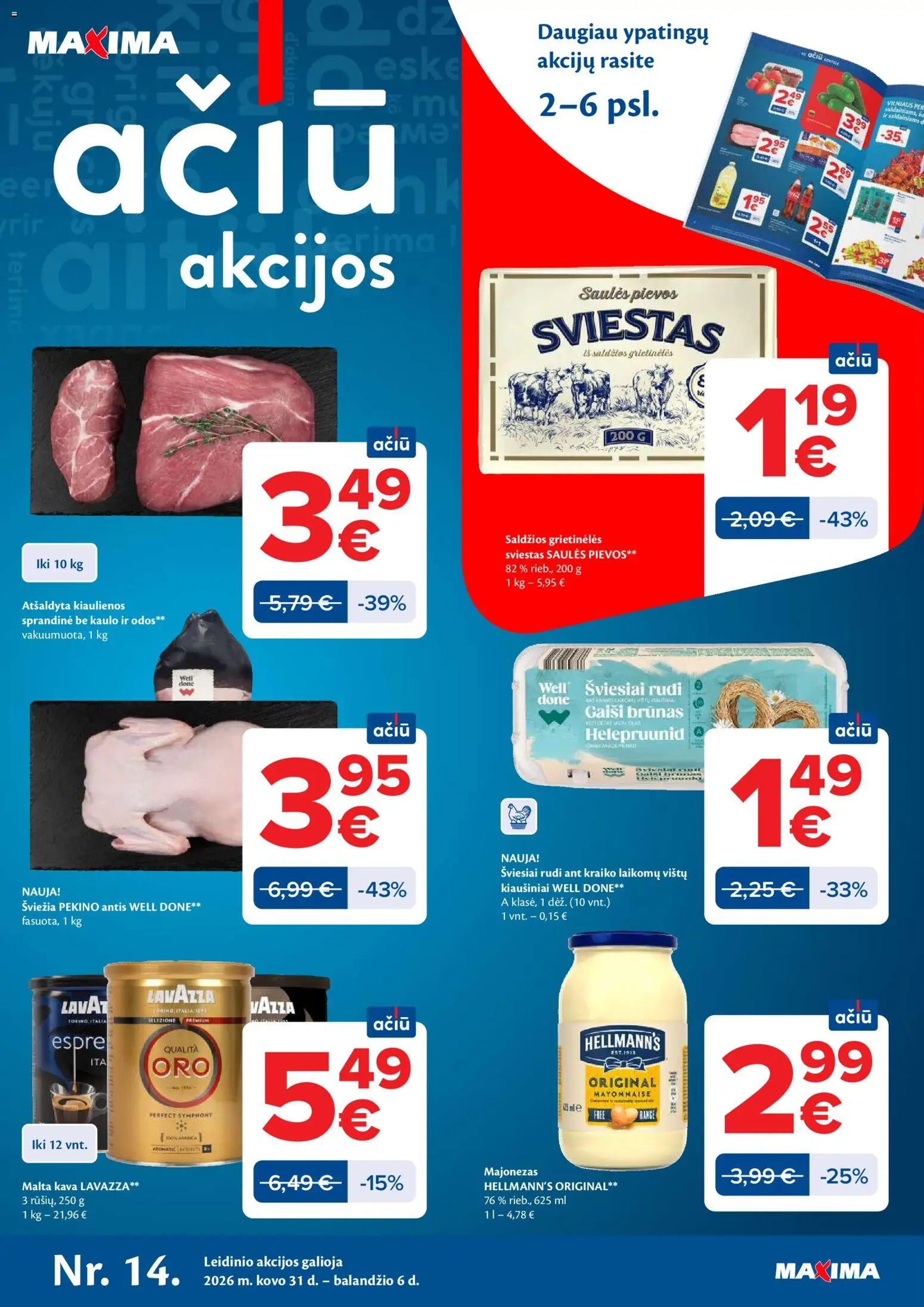 MAXIMA parduotuvės leidinio MAXIMA leidinys galiojančio nuo 2026.03.31 peržiūra