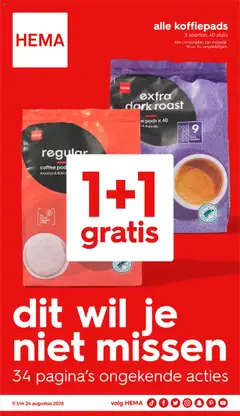 Voorbeeld van Folder week 33-34 van winkel Hema geldig vanaf 11-08-2025