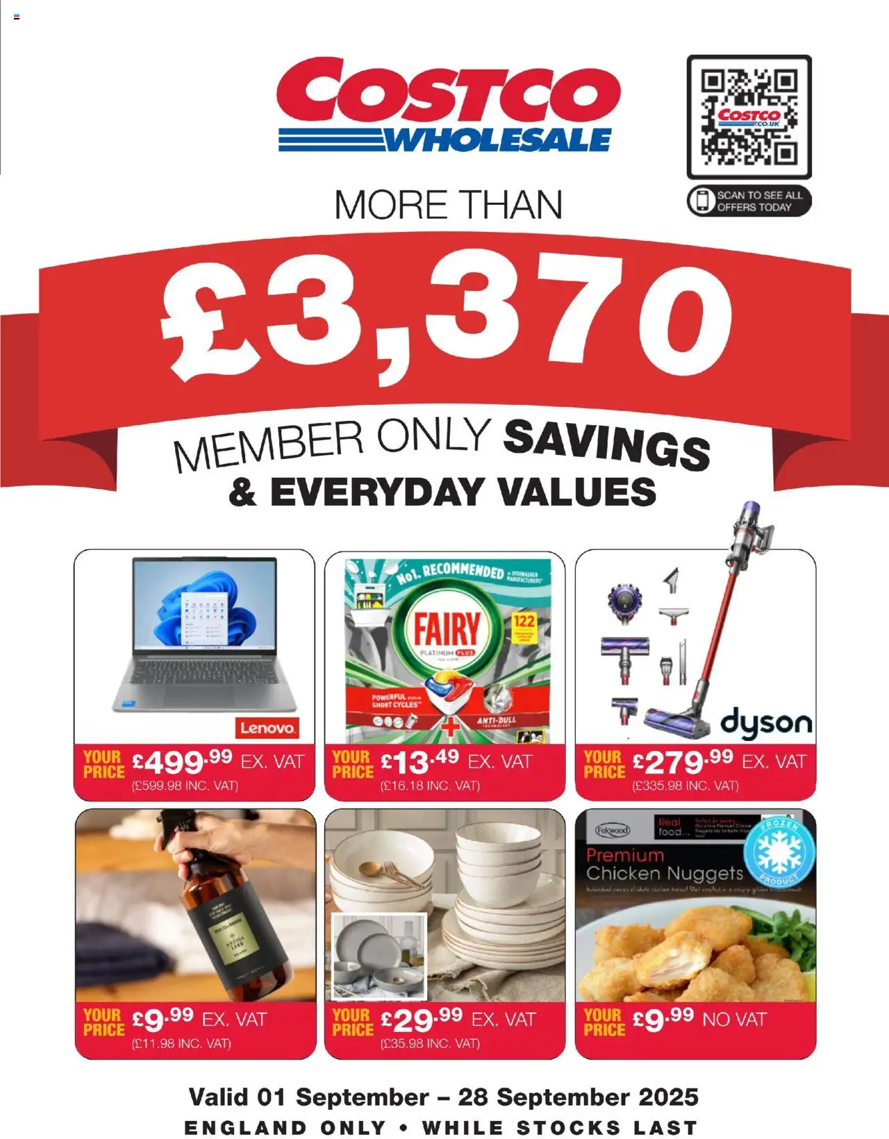 Costco shop ENGLAND ONLY valid from 01/09/2025 - Page number 1