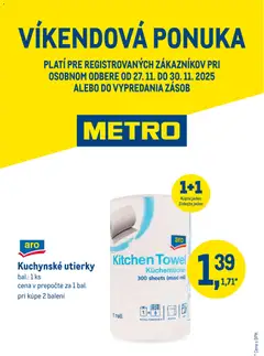 Náhľad Metro letáku platného od 27.11.2025