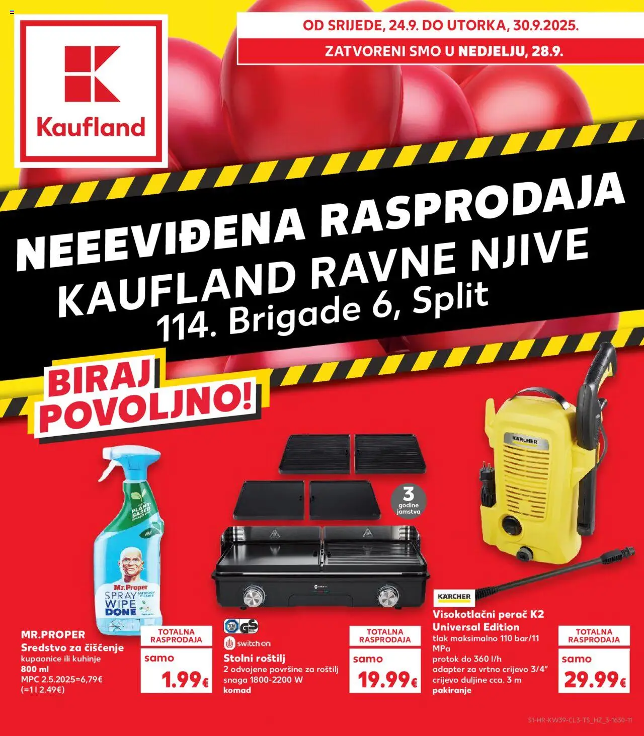 Kaufland aktualni Split-Ravne njive vrijedi od 24.09.2025 - tjedna akcija broj stranice 1