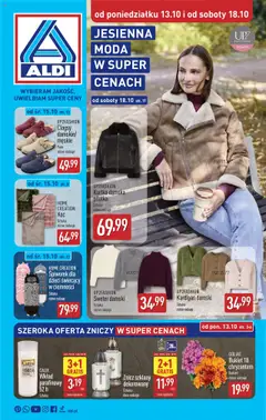 Pogląd gazetki "Artykuły przemysłowe i tekstylia" ze sklepu Aldi ważnej od 13.10.2025