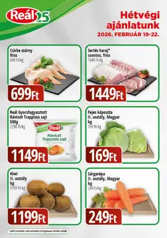 Reál - Bevásárló hétvége - Pest megye megtekintése, amely érvényes 2026.02.19.-től