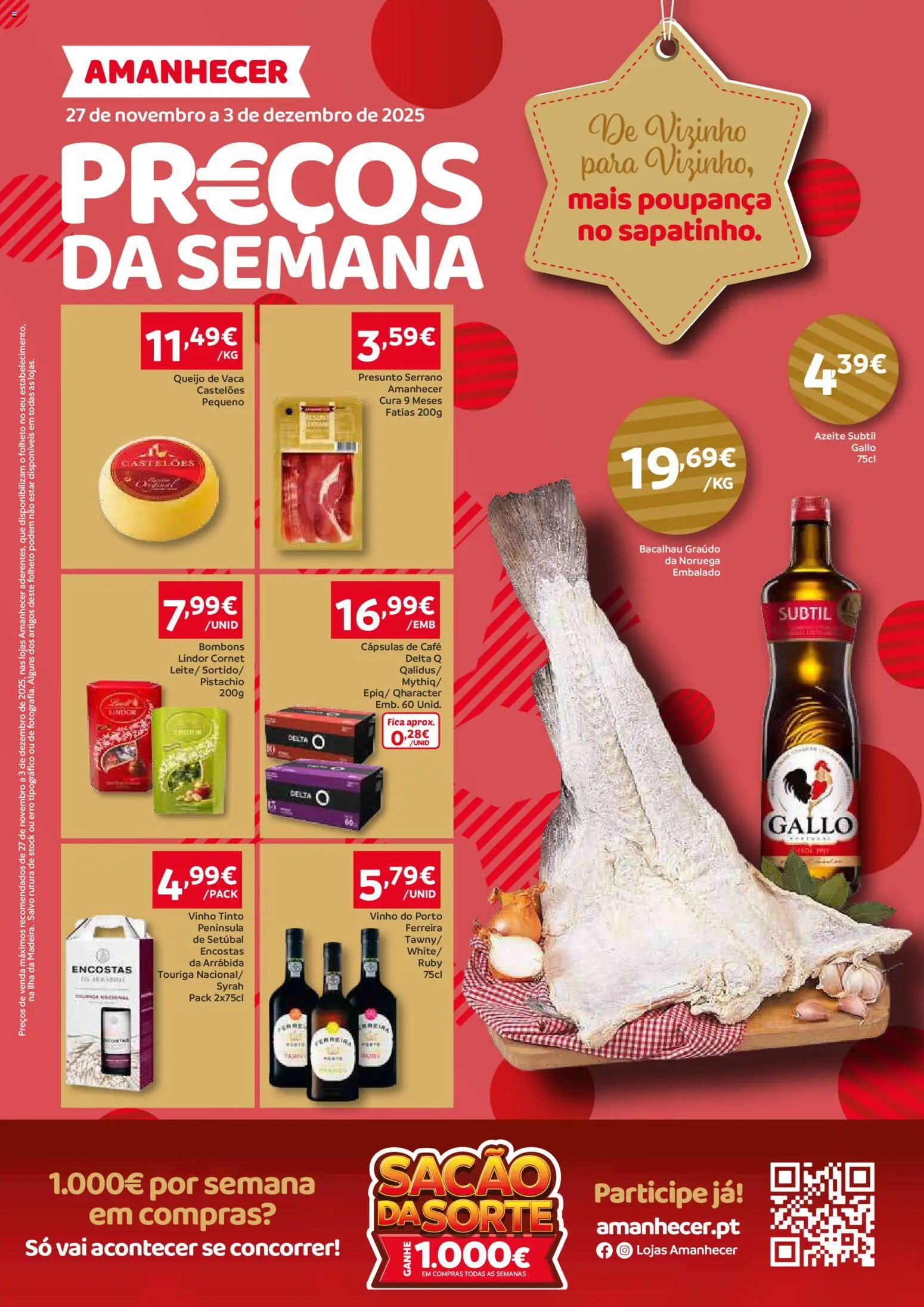 Pré-visualização do folheto da loja Amanhecer válida a partir de 27/11/2025