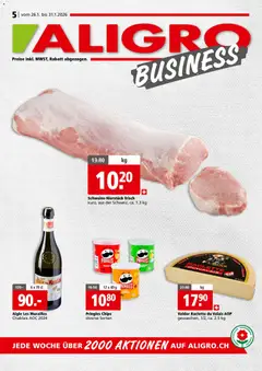 Vorschau des Merkblatts Aktionen Businesskunden - Schlieren, Gossau SG, Frauenfeld, Rapperswil-Jona, Sargans, Bern, Brüttisellen, Pratteln, Emmen, Spreitenbach vom Shop Aligro gültig von 26.01.2026 bis 31.01.2026