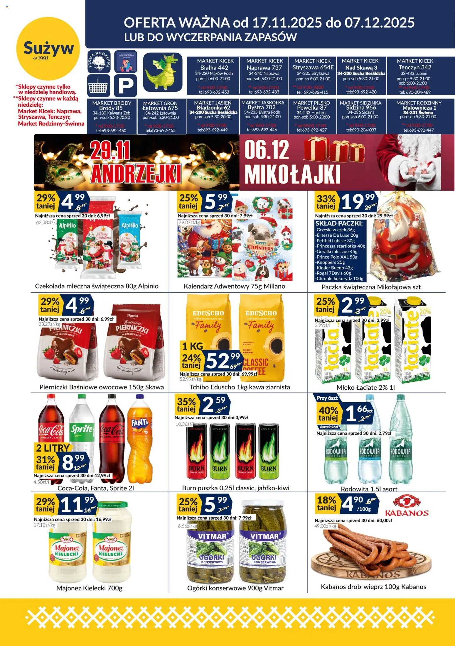 Pogląd gazetki "Gazetka" ze sklepu Sużyw ważnej od 17.11.2025