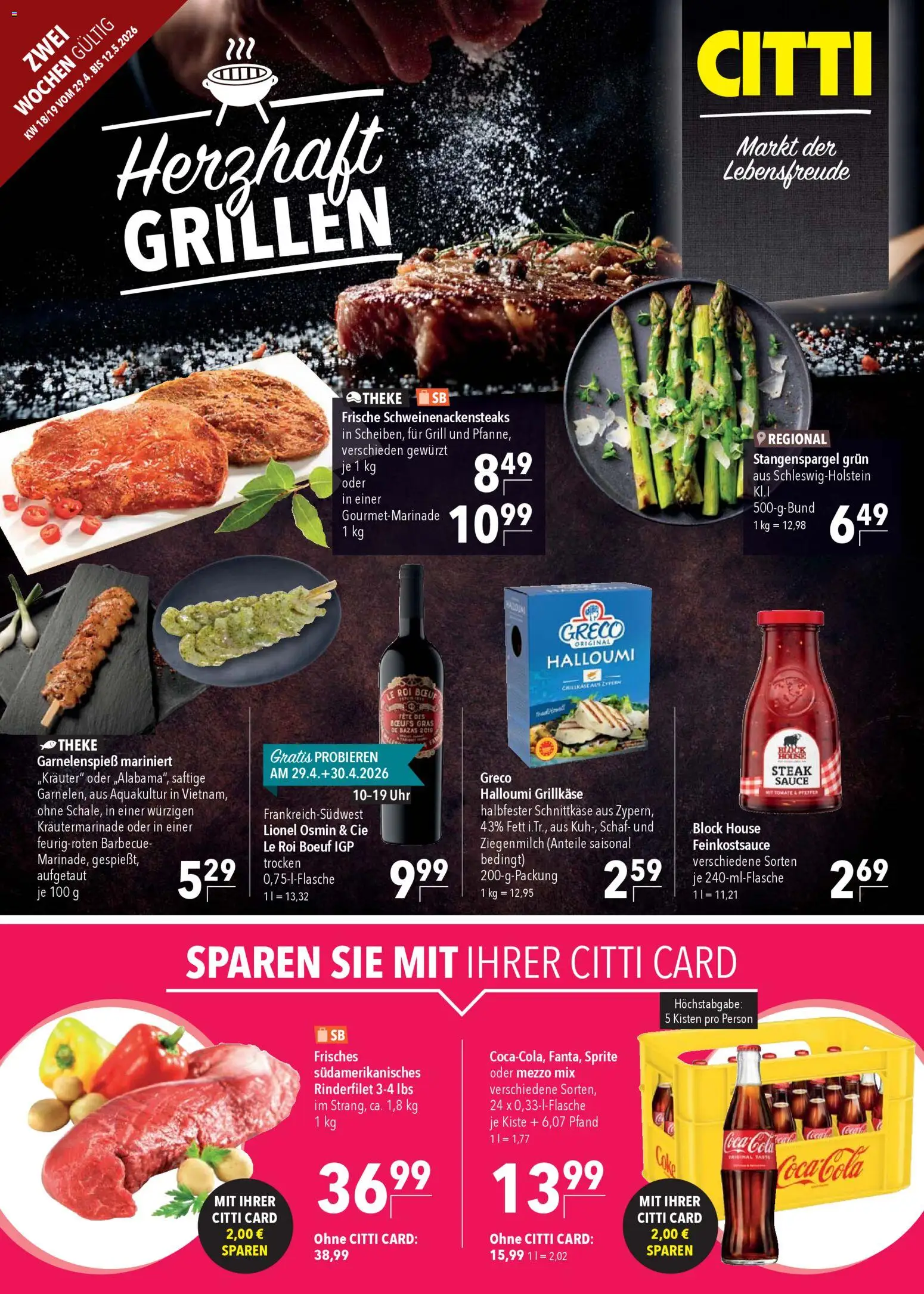 Vorschau von dem Prospekt des Geschäftes CITTI Markt, gültig ab dem 29.04.2026