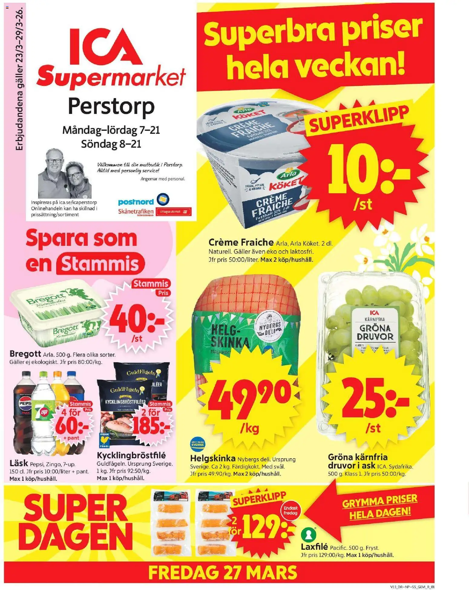 Förhandsgranska reklamblad Perstorp från butik ICA Supermarket gäller från 23/03/2026