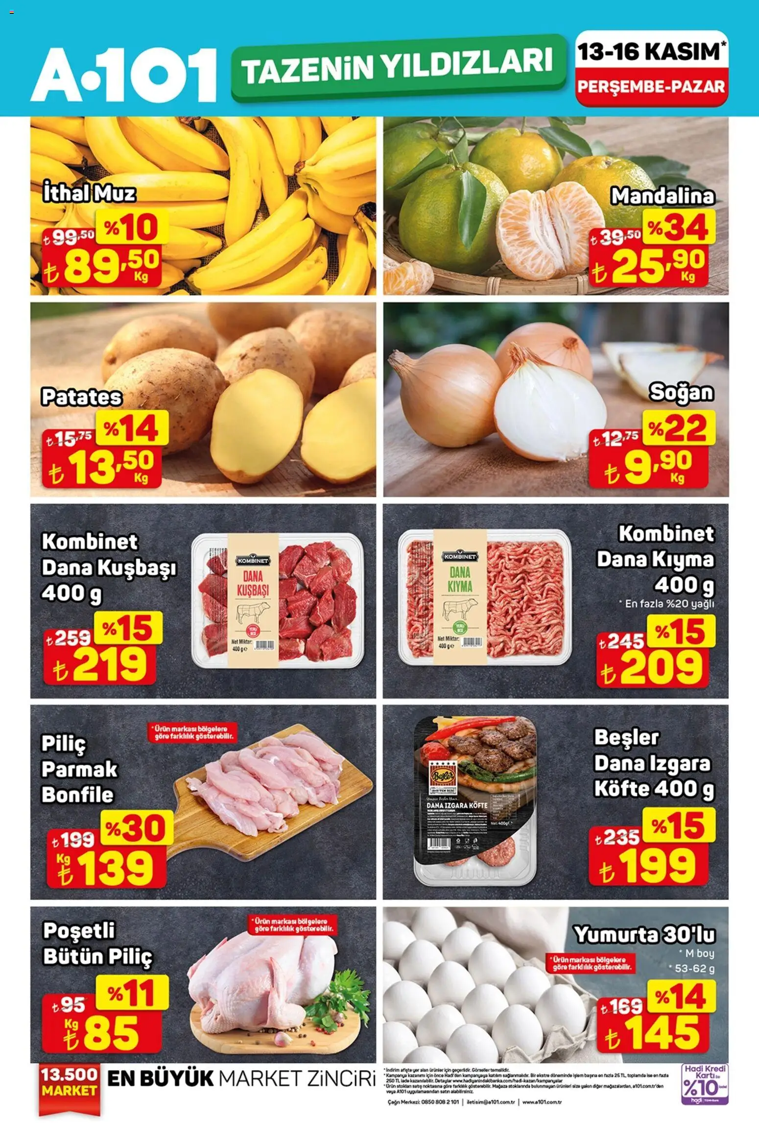 A101 Tazenin Yıldızları 13.11.2025 - Broşürünün önizlemesi