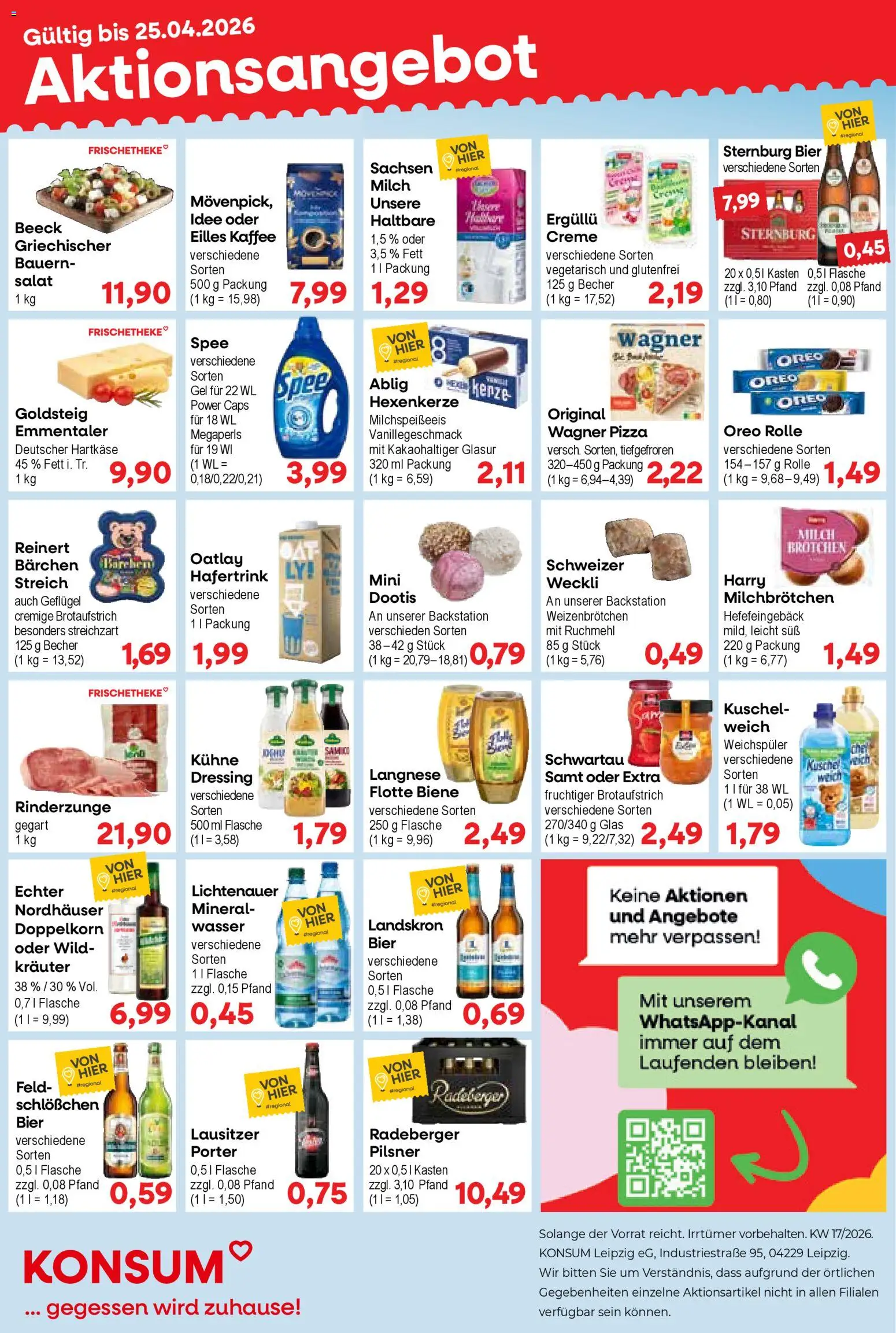 Vorschau von dem Prospekt des Geschäftes KONSUM Leipzig, gültig ab dem 20.04.2026