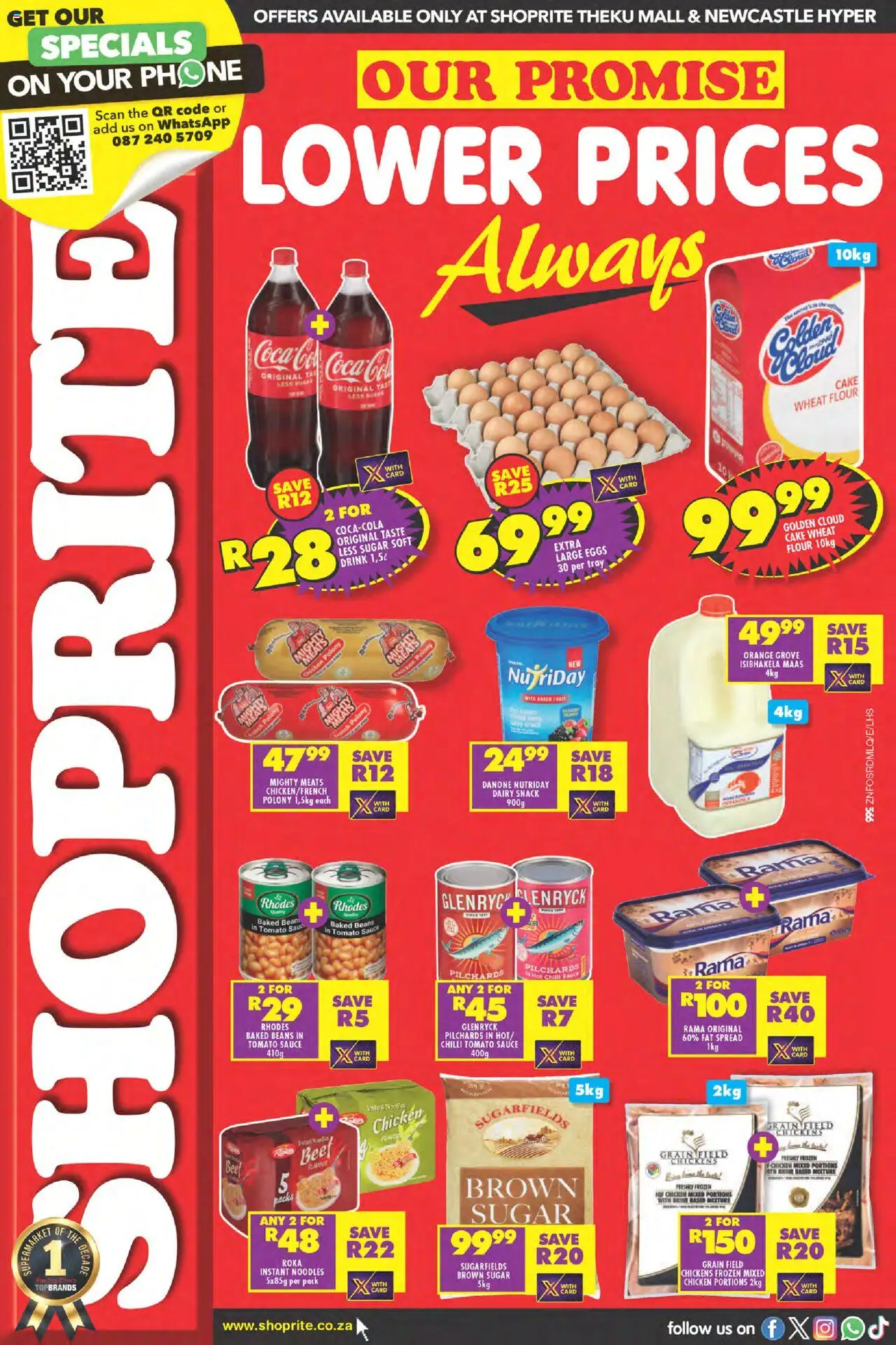 Shoprite KwaZulu-Natal - Promise Theku Mall and Newcastle Hyper 25/06 - 06/07/2025 >> Catalogue