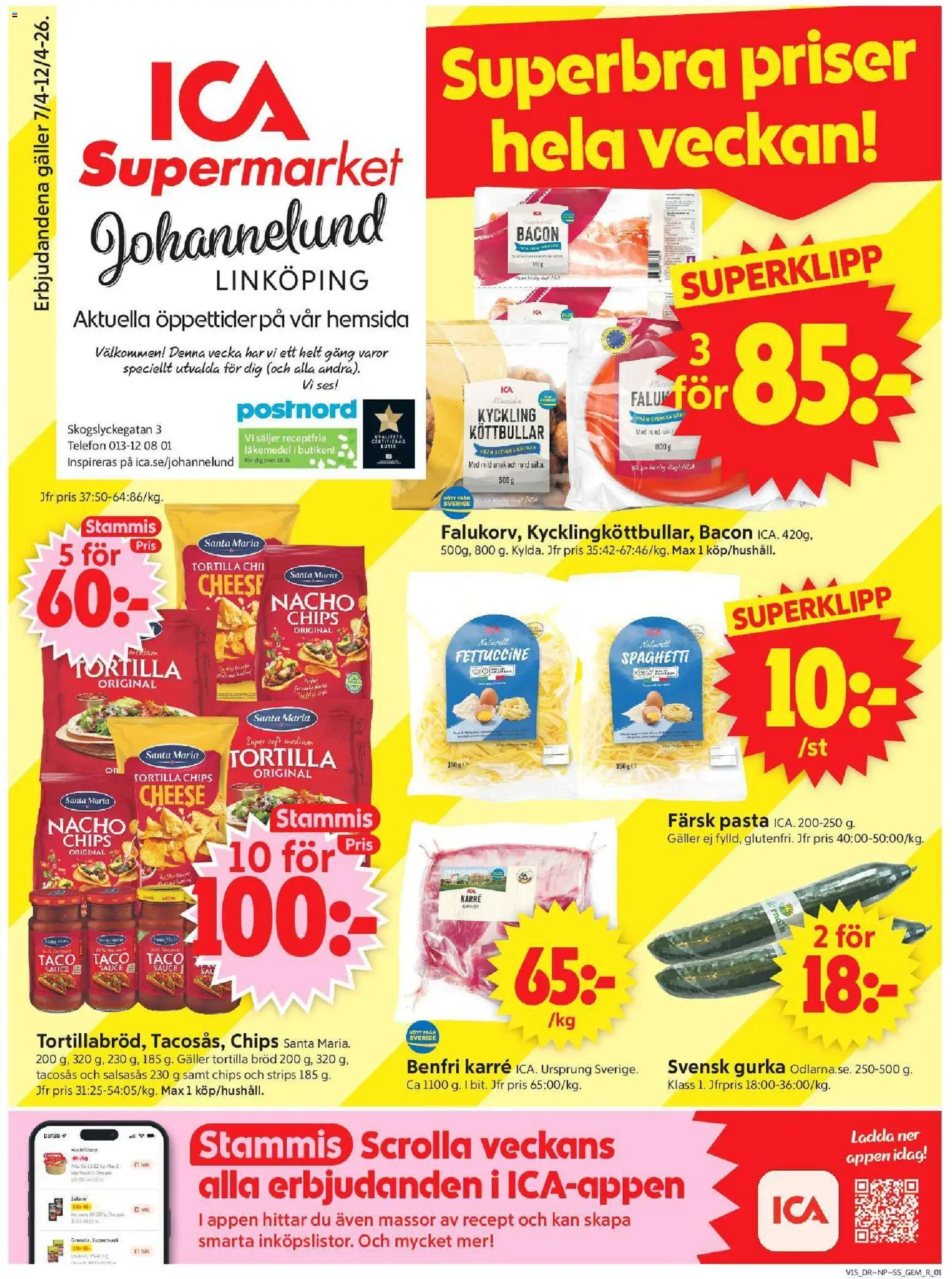 Förhandsgranska reklamblad Linköping från butik ICA Supermarket gäller från 06/04/2026