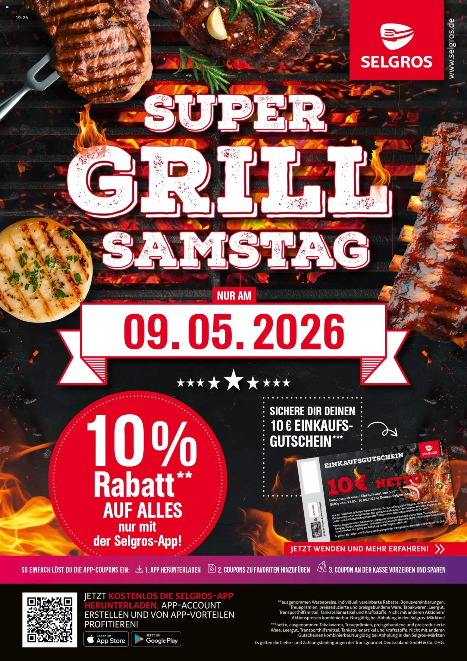 Vorschau von dem Prospekt des Geschäftes Selgros, gültig ab dem 09.05.2026 - Grill