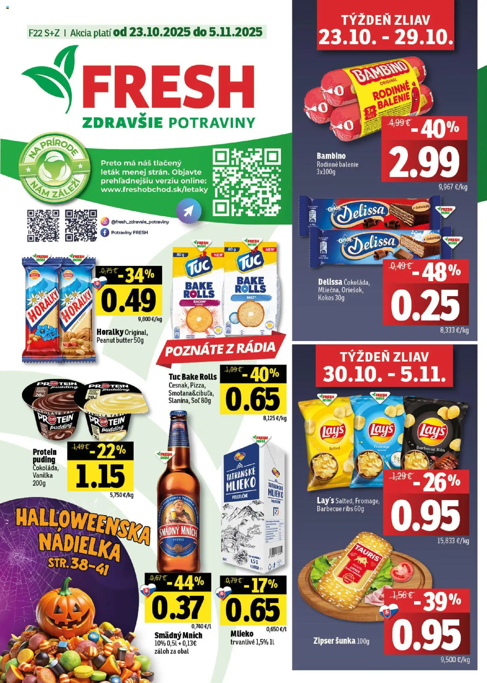 Fresh Stredné a západné Slovensko od 23.10.2025 > Potraviny online